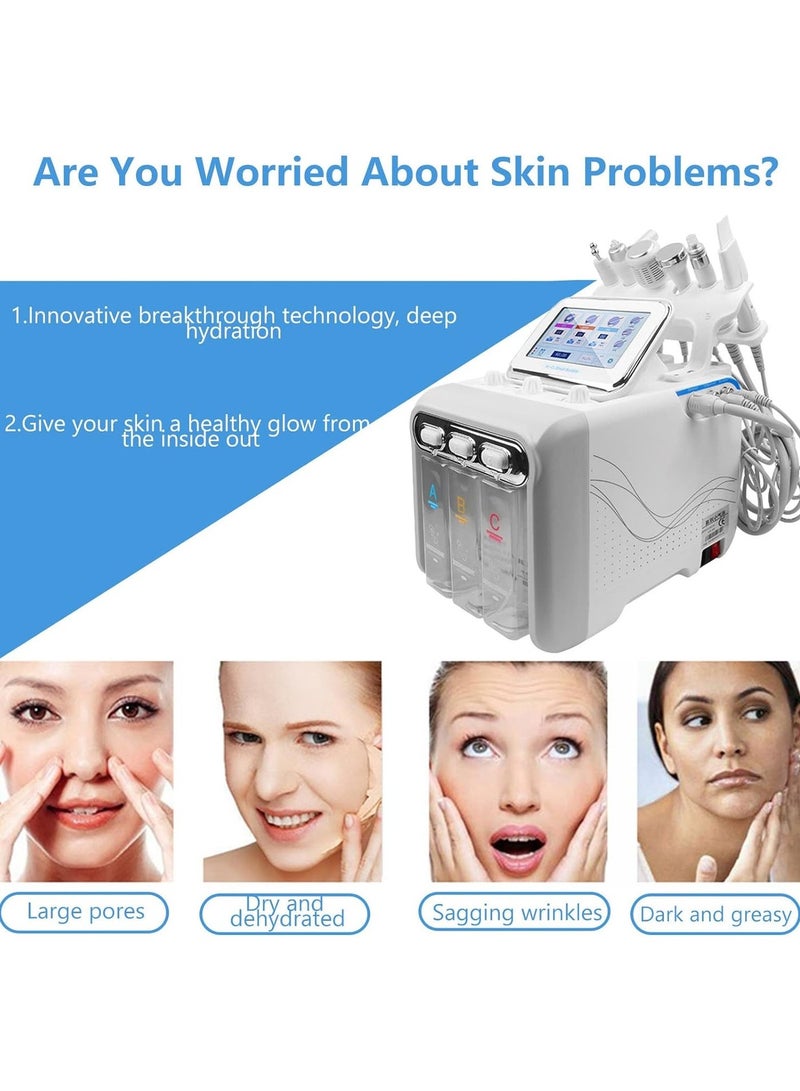 Meishida 6 in 1 Hydrogen Oxygen Facial Care Machine Beauty Instrument - Image 3